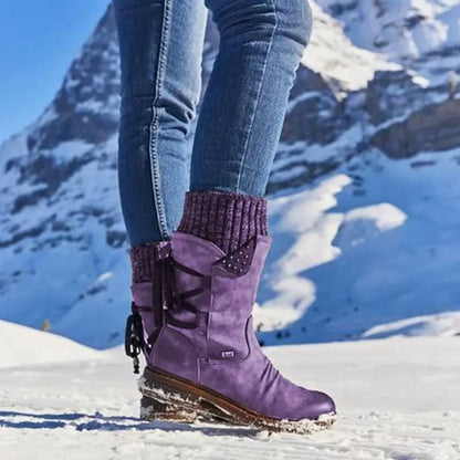 Bottes Mi-Mollet Décorées de Strass