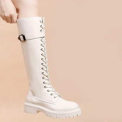 Bottes Mollets Larges à Talons