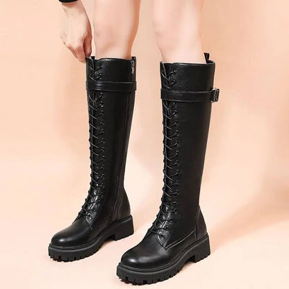 Bottes Mollets Larges à Talons