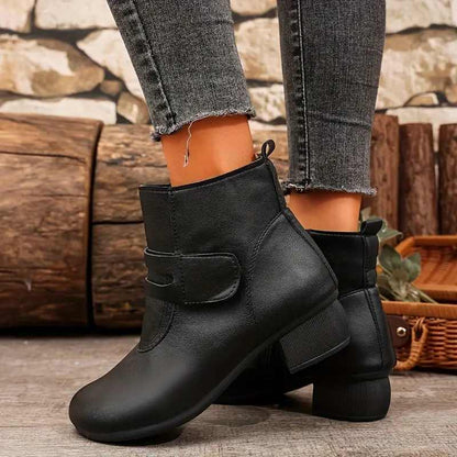 Bottes Talon au Style Rétro et Confortable