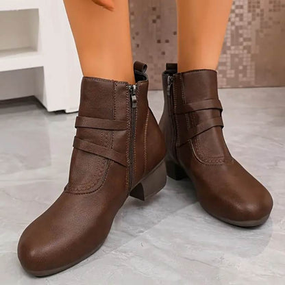Bottes Talon au Style Rétro et Confortable