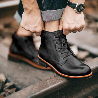 Bottes à Lacets pour Hommes – Élégance Classique – Confort et Polyvalence 2