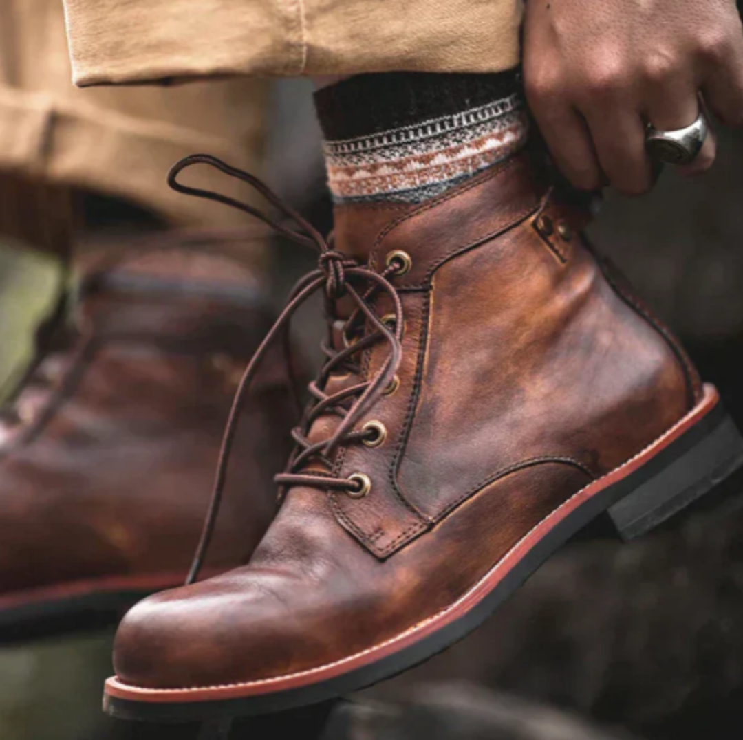 Bottes à Lacets pour Hommes – Élégance Classique – Confort et Polyvalence 3