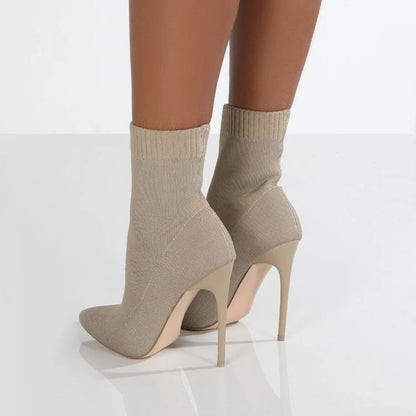 Bottes à Talons en Maille