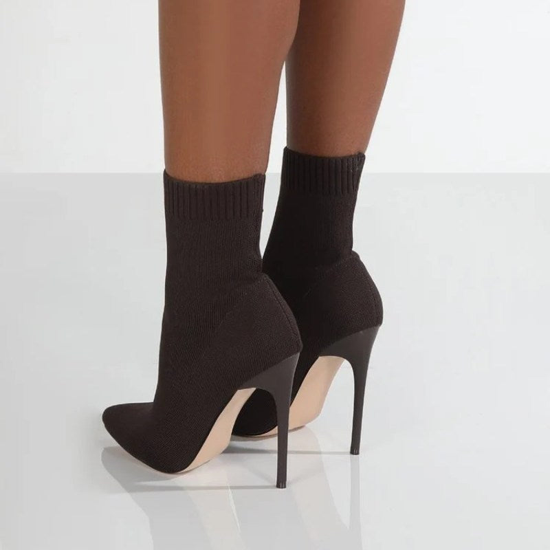 Bottes à Talons en Maille