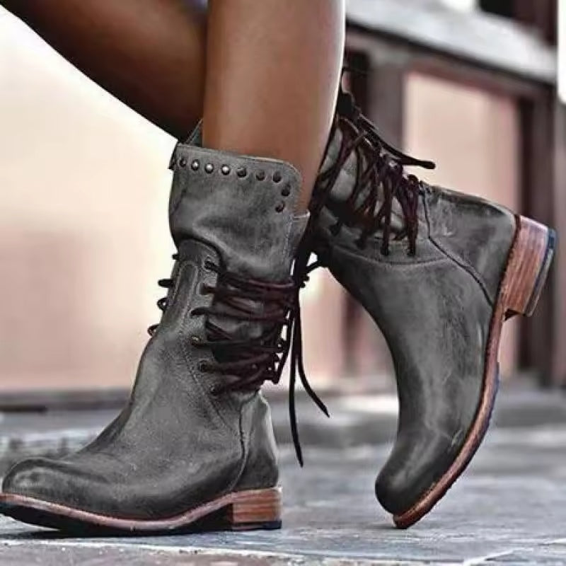 Bottes de Chevalière à Talon Épais