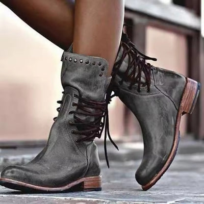 Bottes de Chevalière à Talon Épais