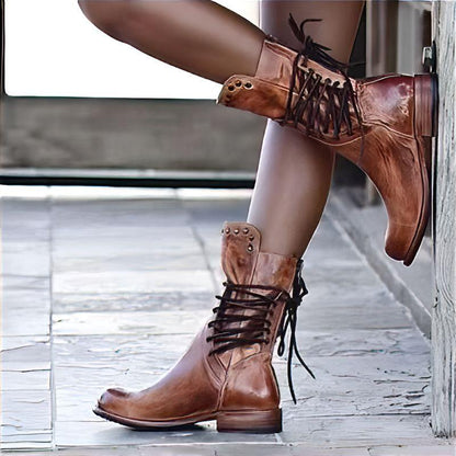 Bottes de Chevalière à Talon Épais