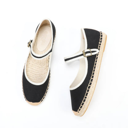 Breathable Canvas Espadrilles for Women – Comfortable Mary Jane Style