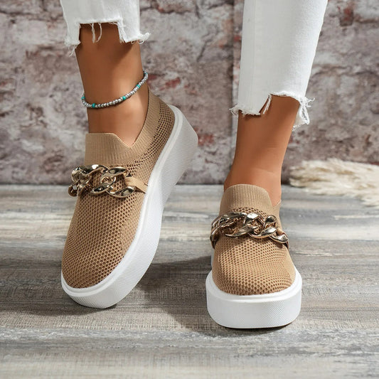 Breathable Slip-On Sneakers for Women – Stylish & Comfortable