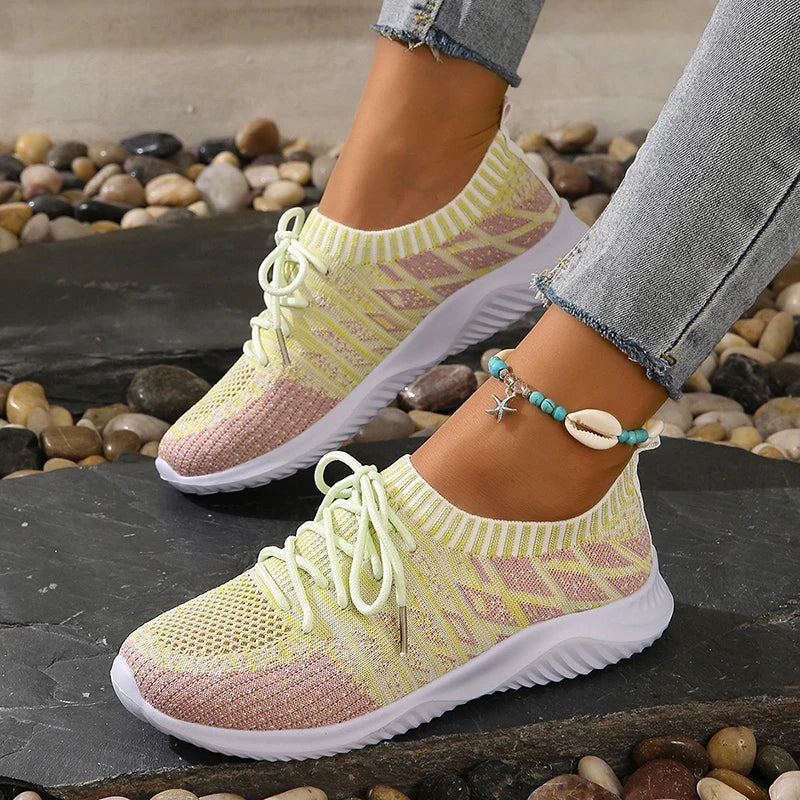 Breathable Knit Sneakers for Women – Lightweight & Comfortable