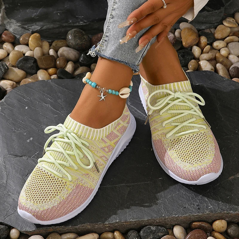 Breathable Knit Sneakers for Women – Lightweight & Comfortable