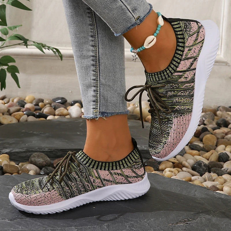 Breathable Knit Sneakers for Women – Lightweight & Comfortable