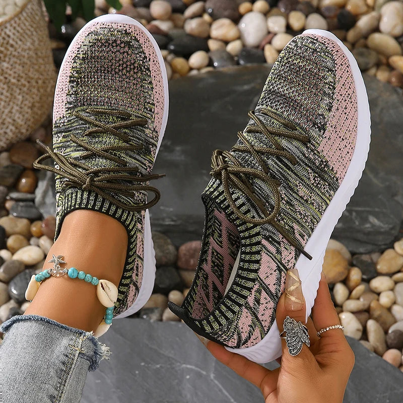 Breathable Knit Sneakers for Women – Lightweight & Comfortable