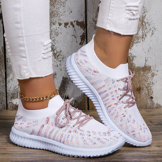 Breathable Knit Sneakers for Women – Lightweight & Stylish Comfort