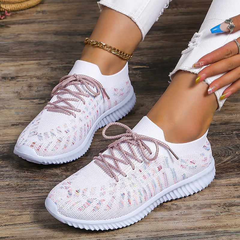 Breathable Knit Sneakers for Women – Lightweight & Stylish Comfort