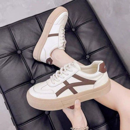 Breathable Lace-Up Sneakers for Women – Stylish & Comfortable