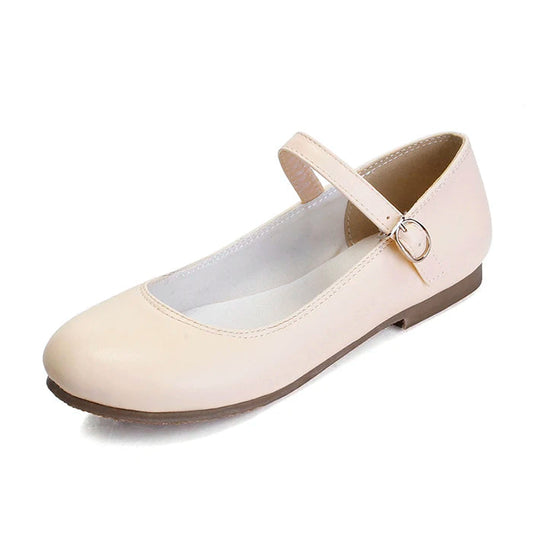 Buckle Strap Black Ballet Flats for Women – Stylish & Comfortable Everyday Footwear