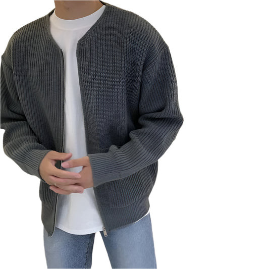  Cardigan Homme – Confort Monochrome et Élégance Intemporelle 0