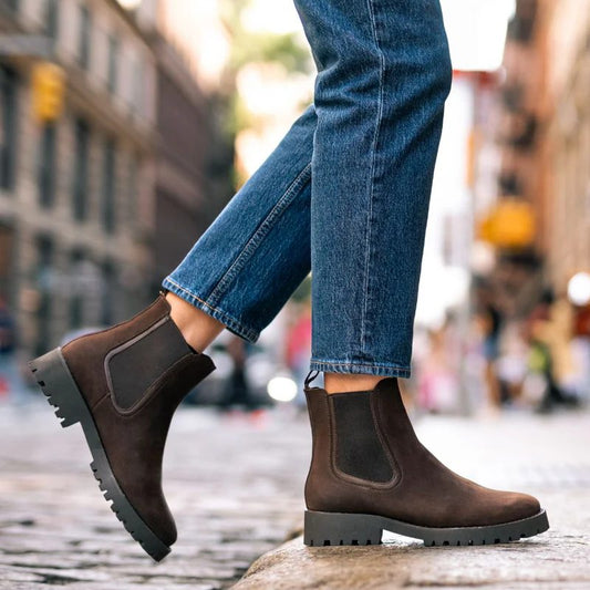 Casual Platform Ankle Boots for Women – Chic & Comfortable