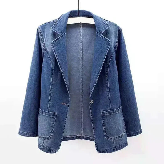 Casual Denim Blazer for Women – Effortless Style & Versatile Comfort 0