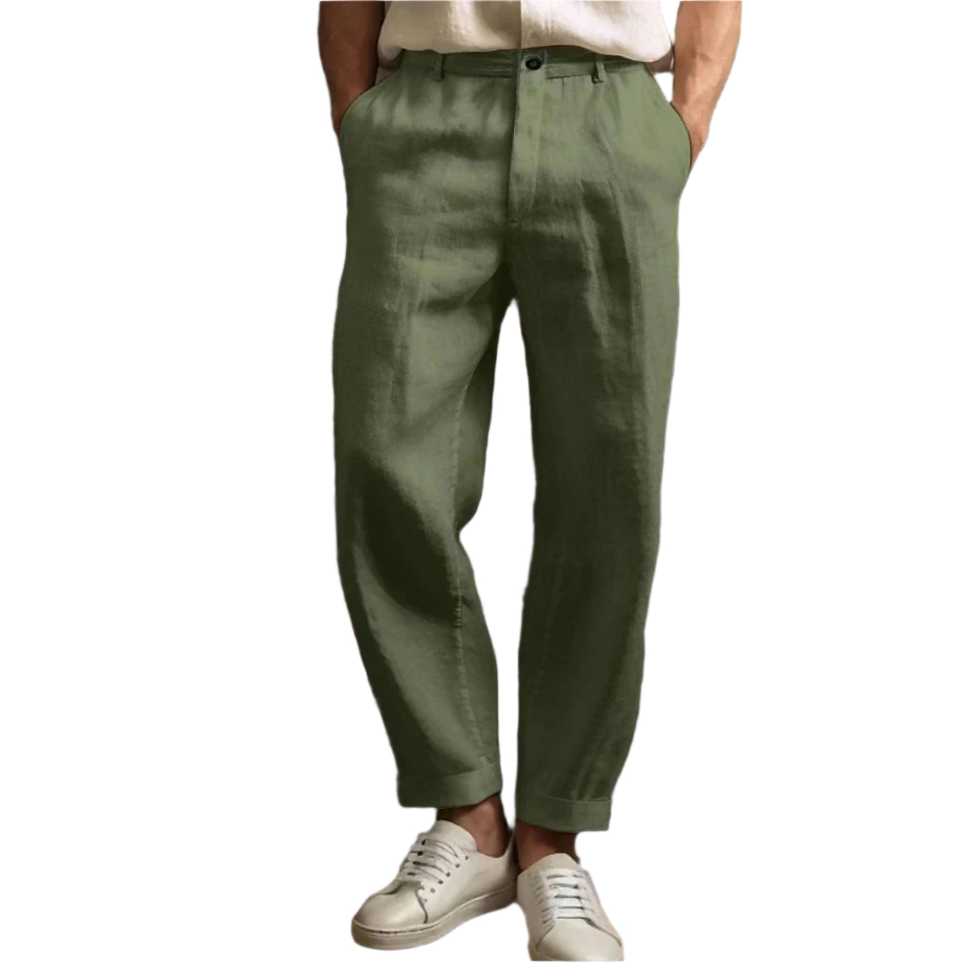 Casual Homme – Pantalon En Lin Homme – Confort Léger Pour L'Été 1