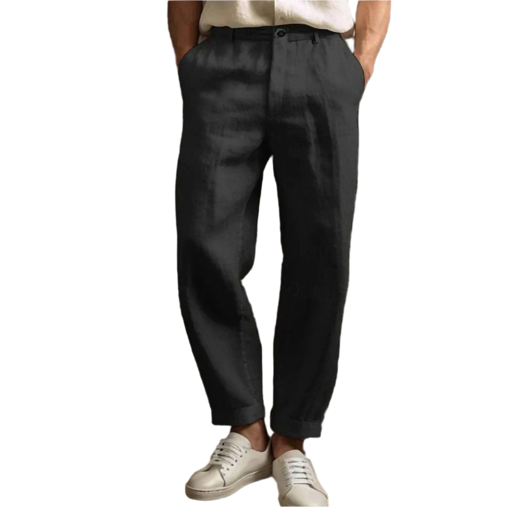 Casual Homme – Pantalon En Lin Homme – Confort Léger Pour L'Été 2