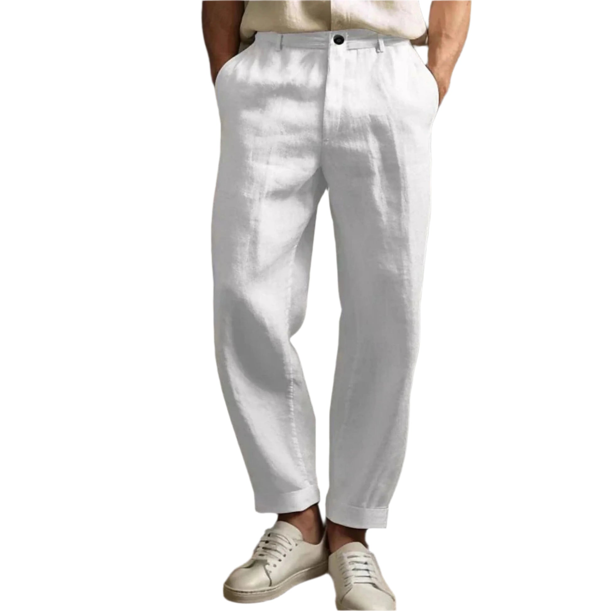 Casual Homme – Pantalon En Lin Homme – Confort Léger Pour L'Été 3