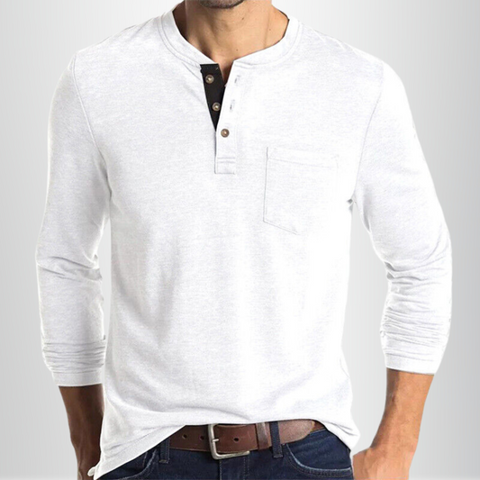 Charles – T-Shirt Homme à Manches Longues – Élégant et Confortable 0