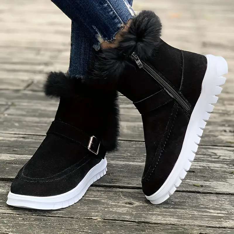 Chaussons D'hiver Épais De Style Coréen