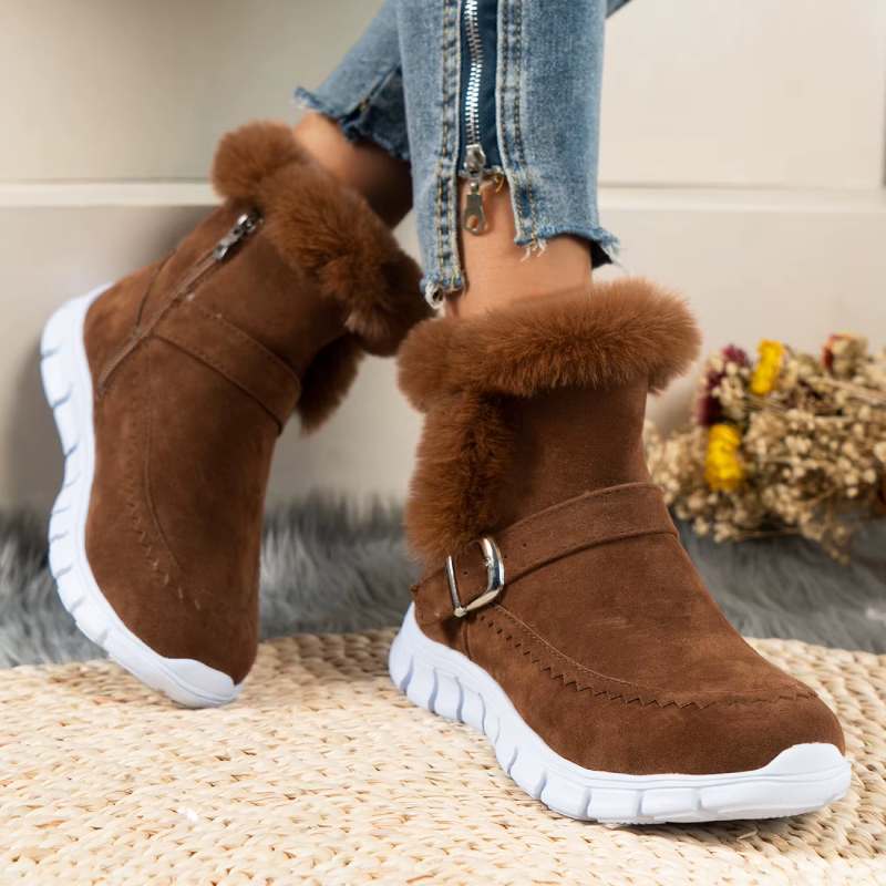 Chaussons D'hiver Épais De Style Coréen