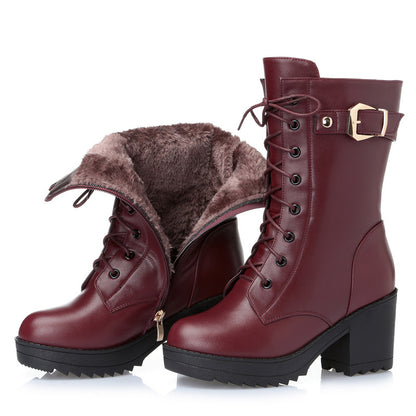 Chic Black Ankle Boots for Women – Stylish & Warm with Non-Slip Sole
