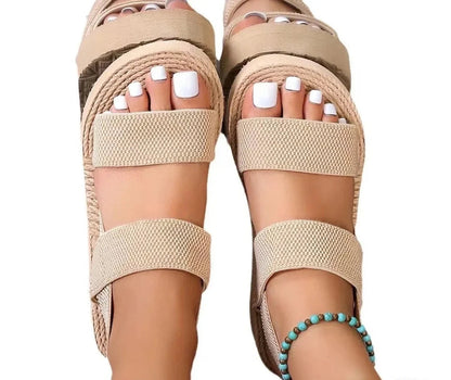 Chic Crisscross Wedge Sandals for Women – Stylish & Comfortable
