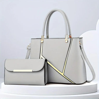 Chic Handbag Set for Women – Elegant Geometric Design & Versatile Style-Caliboot