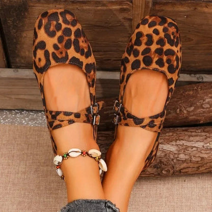 Chic Leopard Print Ballet Flats for Women – Stylish & Comfortable Ballerina Shoes