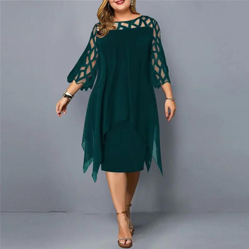Chic Midi Dress for Women – Elegant & Versatile-Caliboot