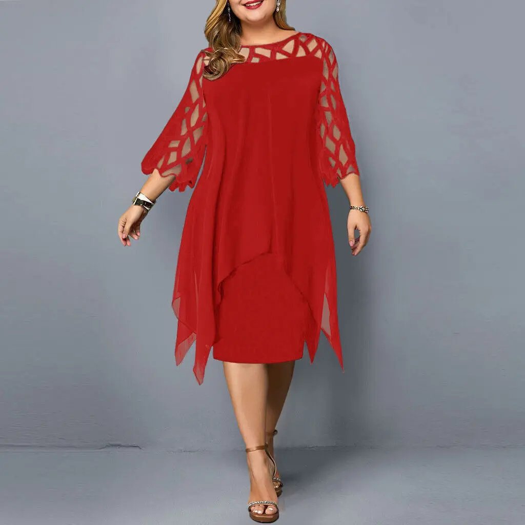 Chic Midi Dress for Women – Elegant & Versatile-Caliboot