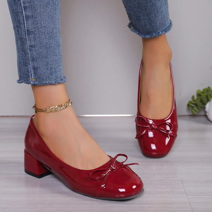 Chic Platform Heels for Women – Elegant Bow-Knot Design & Comfortable All-Day Wear