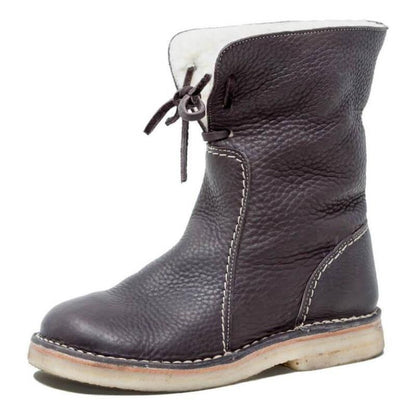 Chic Waterproof Black Boots for Women – Stylish & Cozy for Winter