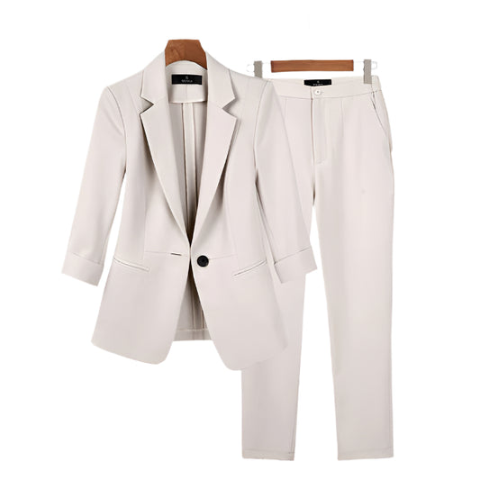 Chloé – Ensemble Tailleur Femme – Élégance Intemporelle & Polyvalente 0