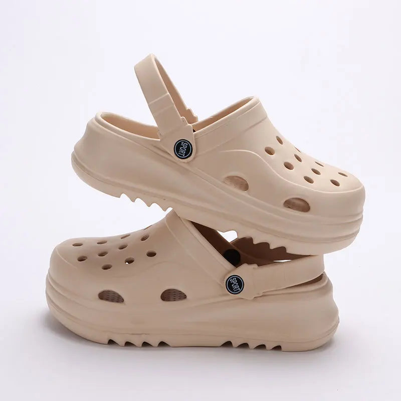 Chunky Platform Clogs for Women – Stylish & Non-Slip Comfort