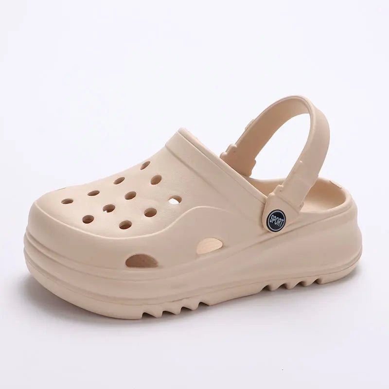 Chunky Platform Clogs for Women – Stylish & Non-Slip Comfort
