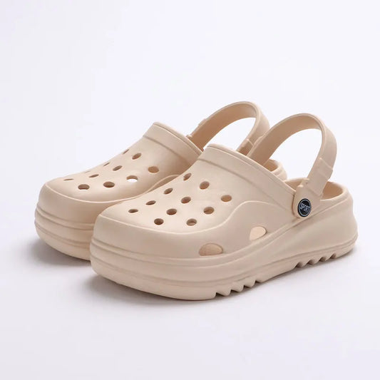 Chunky Platform Clogs for Women – Stylish & Non-Slip Comfort