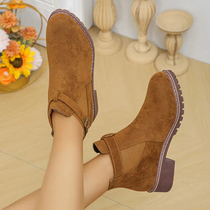 Chunky Heel Winter Boots for Women – Stylish, Warm & Cozy
