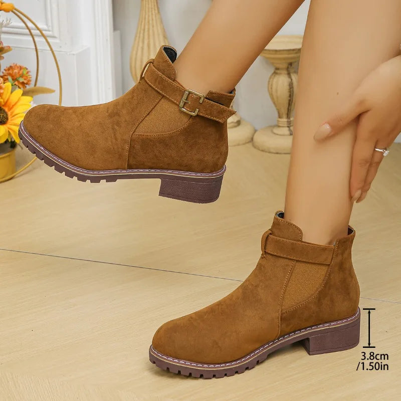 Chunky Heel Winter Boots for Women – Stylish, Warm & Cozy