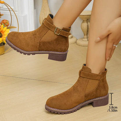 Chunky Heel Winter Boots for Women – Stylish, Warm & Cozy