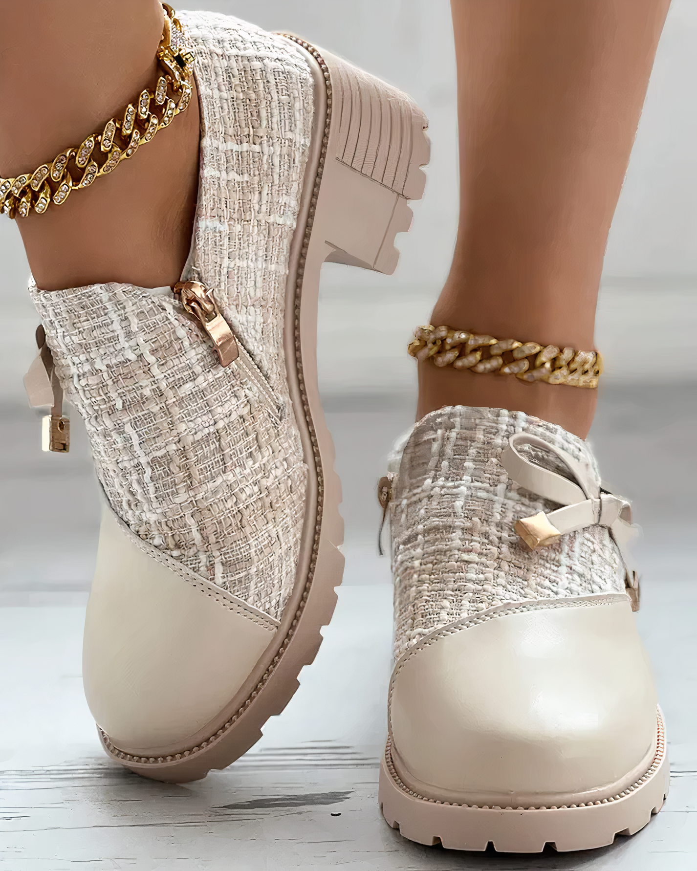 Chunky Heels with Closed Toe for Women – Stylish & Comfortable