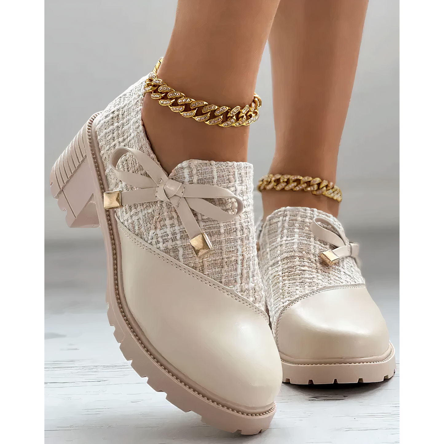Chunky Heels with Closed Toe for Women – Stylish & Comfortable