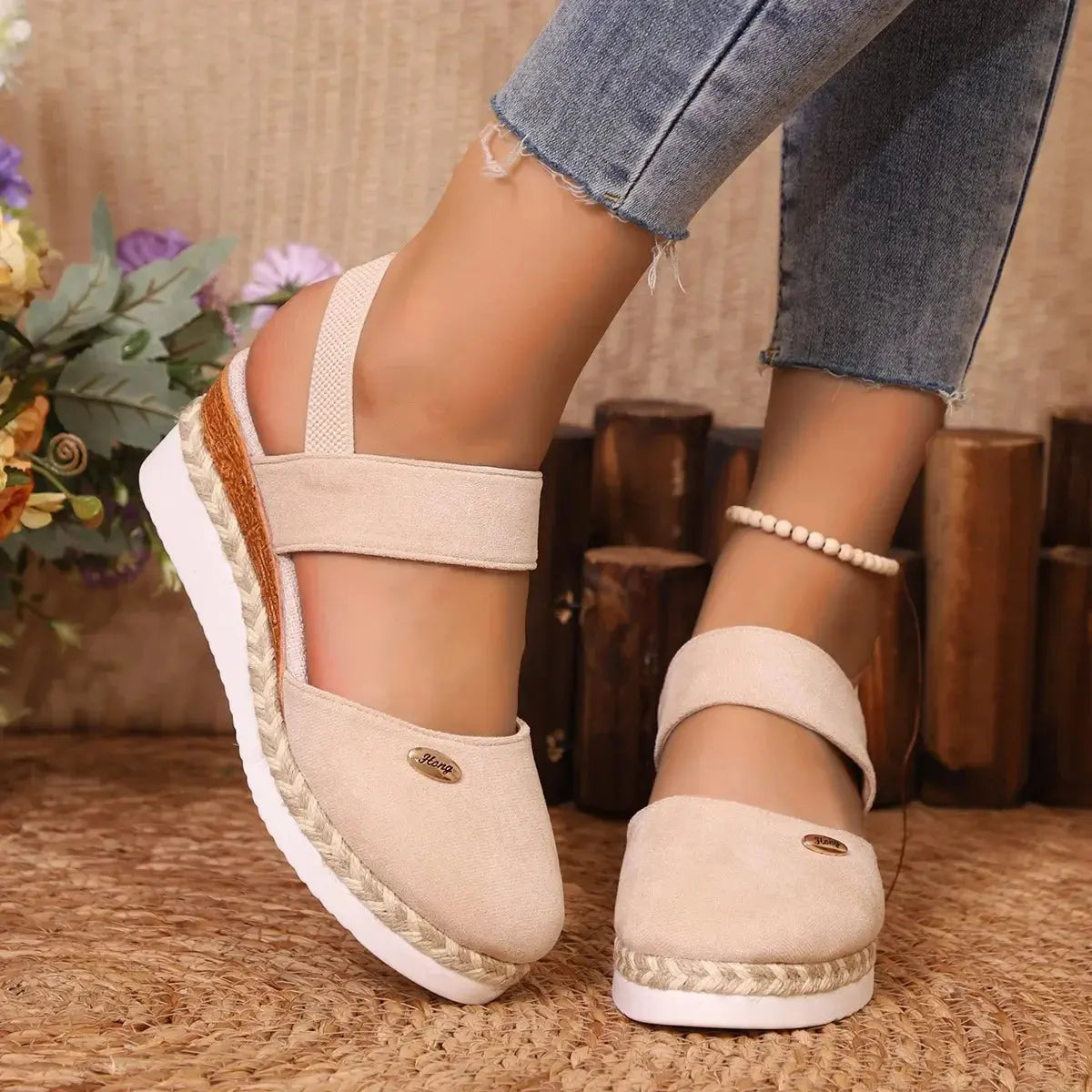 Closed Toe Wedge Sandals for Women – Stylish & Comfortable Black Wedge Heels