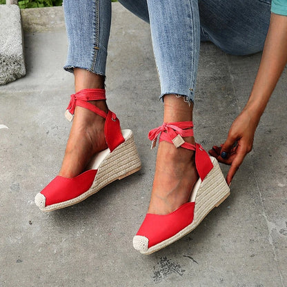 Closed-Toe Wedge Sandals for Women – Stylish & Comfortable for Any Occasion